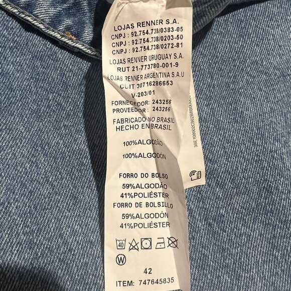 BlueSteel Jeanswear Embroidered Jeans Multicolor Accents Size 42 or 31 waist Den - Picture 4 of 9